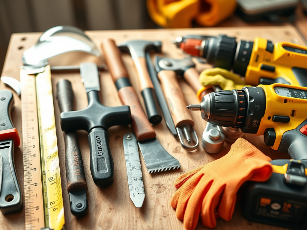 Herramientas básicas para construir una tarima exterior